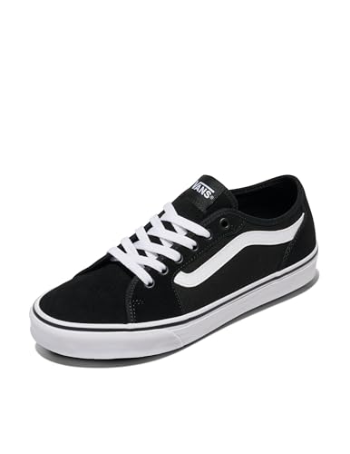 Vans Herren Filmore Decon Sneaker, Suede Canvas Black White, 49 EU