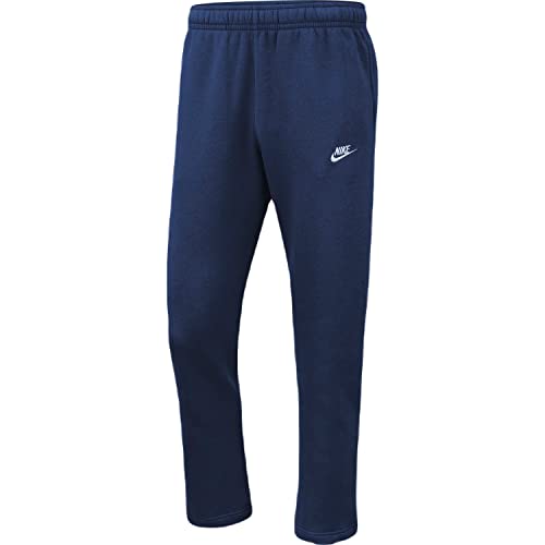 Nike Herren Sportswear Club Fleece Jogginghose, Midnight Navy/Midnight Navy/White, S