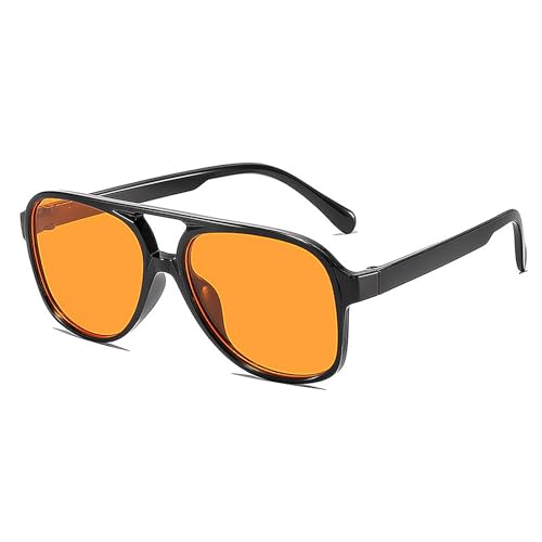 Vintage Sonnenbrille Polarisiert für Herren Damen Klassisch 70er Retro Sonnenbrille Pilotenbrille Groß mit UV400 Schutz