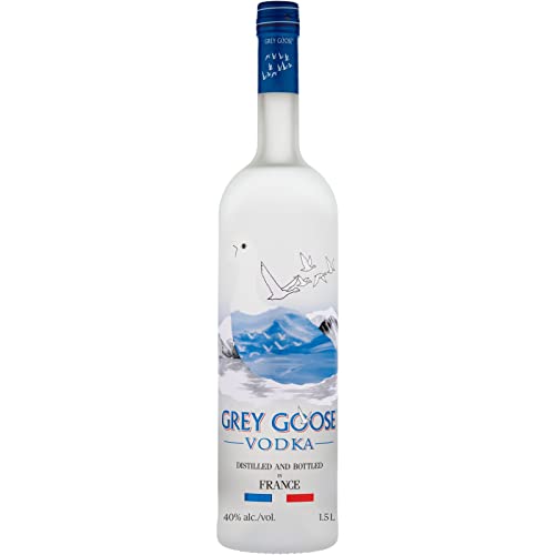 GREY GOOSE Premium-Vodka aus Frankreich, 40% Vol., 150cl / 1,5l, mit 100% französischem Weizen und natürlichem Quellwasser