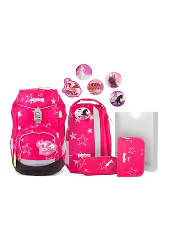Ergobag CinBärella Schulrucksack-Set, 6tlg, pink