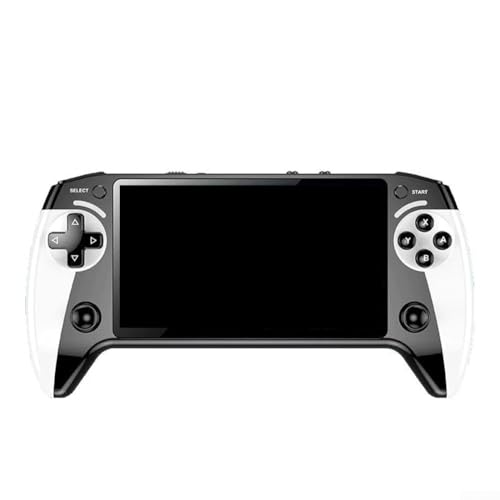 URPIZY X9 Retro Handheld Spielkonsole Mit 5,5-Zoll-IPS-Display, Über 6200 Klassische Videospiele, Unterstützt 10 Emulatoren, 8GB Speicher Erweiterbar, TV-Ausgang, Weiß