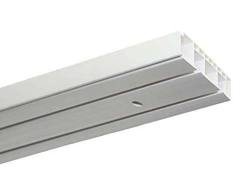 GARDINIA Vorhangschienen Set GK2 2-Lauf weiß 150 cm