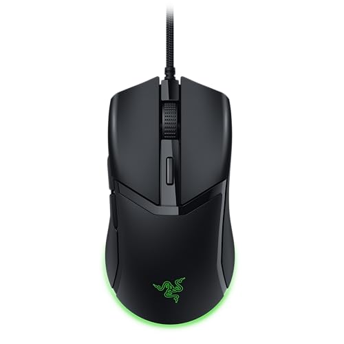 Razer Cobra - Leichte kabelgebundene Gaming-Maus mit Chroma RGB (Federleichte 57 g, Optische Maus-Switches der 3. Gen, Chroma-Beleuchtung mit Unterbodenbeleuchtung, Präzise Sensor-Anpassungen) Schwarz