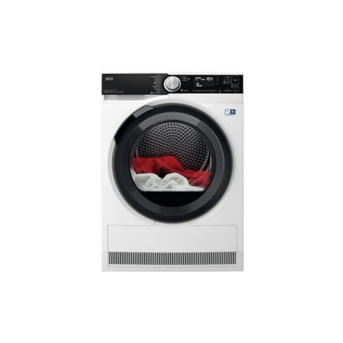 AEG WiFi Wärmepumpentrockner, Serie 9000, Punktgenaue Trockenergebnisse mit 3D-Scan Restfeuchteermittlung, Trommelbeleuchtung