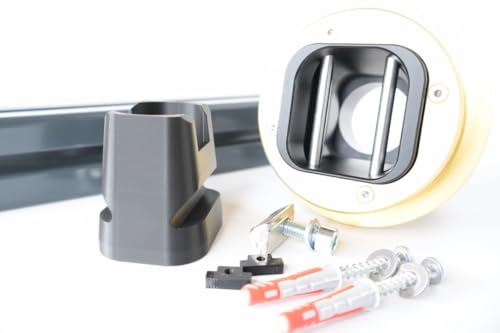 Generisch Halter für Fanatec QR2 V2 (Wandmontage + Rig Montage) mit Verdrehschutz (schwarz)