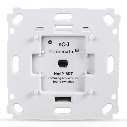 Homematic IP Smart Home Dimmaktor für Markenschalter – Phasenabschnitt, Phasenabschnittsdimmer für dimmbare Leuchtmittel sowie auch für die meisten dimmbaren LED-Lampen, 143166A0