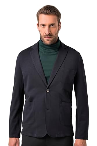 JP 1880 Herren große Größen Menswear L-8XL JP1880 Sweat-Sakko, Business, Flamm-Sweat, aufgesetzte Taschen, bis 7 XL schwarz 4XL 820825100-4XL