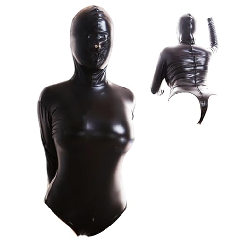 Zwangsjacke Keuschheitsgürtel für Damen Männer Sex Bondagesack Selfbondage Self Bondage Bdsms Dessous Sklavin Sexy Dessous Damen für Sex Latex Kleidung Domina Outfit Bdsms Spielzeug Extrem für Frauen