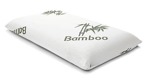 Siebenschläfer Orthopädisches Nackenstützkissen - Kopfkissen aus druckausgleichendem Visko-Gelschaum (Memory Foam) mit Bamboo-Bezug - Kissen in 72 x 42 cm - Höhe 15 cm