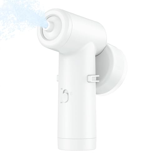 EVINYEP Spa-Badewanne, Wiederaufladbarer Bad Jet, 65 kPa Massageintensität Kabellose Tragbare Badewannenzubehör mit Einstellbarer Geschwindigkeit, Badewannen-Düsen für Heim-Spa, Entspannung (Weiß)