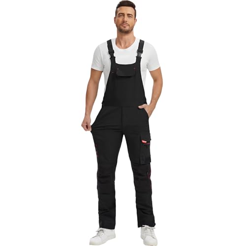 WORK IDEA Herren Slim-Fit Stretch Arbeitslatzhose: Kritische Stoffbereiche aus Cordura – strapazierfähige Eleganz für höchste Ansprüche.