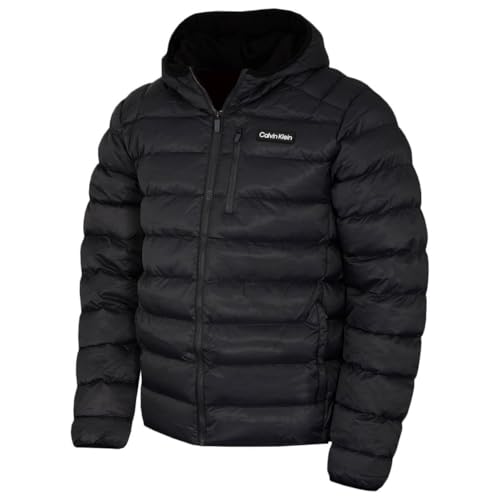 Calvin Klein Herren San Gabriel Jacquard Jacke - Kreideschwarz Luxe - L