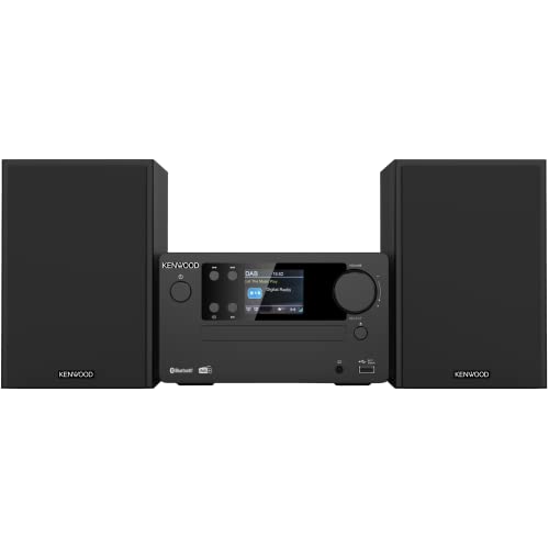 KENWOOD M-725DAB-B - Micro HiFi-System mit DAB+, CD, USB, Bluetooth und TFT-Display, Midnight Black