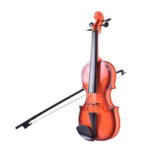 Btuty Simulierte Geige Praxis Musik Geige für Anfänger Violine Kit Musikinstrument Exquisite Verarbeitung Performance-Requisiten Geschenke Verstellbare Saiten