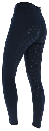 Covalliero Damen Reithose Organomic Trainingshose, Navy, 140 EU