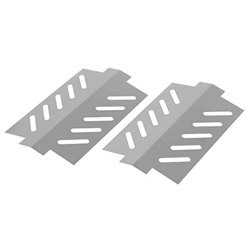 Fire World Hitzereflektor 2er Set Weber Spirit 200 210 220 Baureihe ab 2013 - Regler vorne Wärmeleitblech Flammbleche Hitzereflektoren Edelstahl Aromaschienen