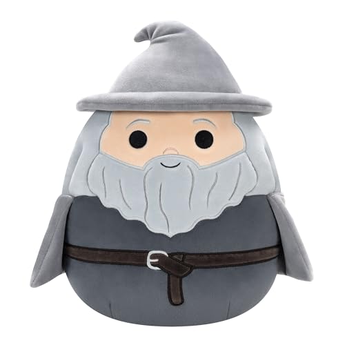 Squishmallows SQWB00314 - Der Herr der Ringe Gandalf 25 cm, offizielles Jazwares Plüsch, superweiches Kuscheltier