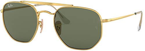 Ray-Ban Rayban Unisex-Erwachsene 0RB3648 001 54 Sonnenbrille, Gold (Gold/Green)