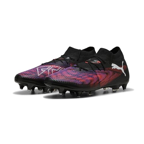 PUMA Future 8 Match MXSG, Unisex Fussballschuh, PUMA Black-PUMA White-Glowing RED,