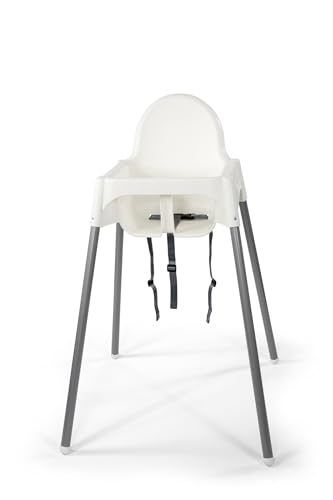 IKEA ANTILOP Kinderstuhl mit Sitzgurt; in weiß