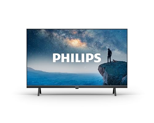 Philips 32PFS6109 HD LED Smart TV - 32-Zoll Display mit Pixel-präziser HD Titan OS Plattform, Funktioniert mit Alexa und Google Sprachassistent – Matt Schwarzer