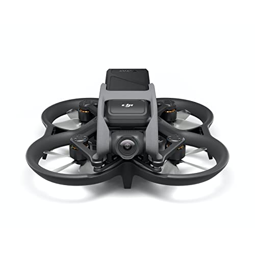 DJI Avata - FPV-Drohne Quadrokopter mit stabilisiertem 4K Video, superweitem 155° Sichtfeld, integriertem Propellerschutz, HD-Übertragung mit niedriger Latenz und Notbremse