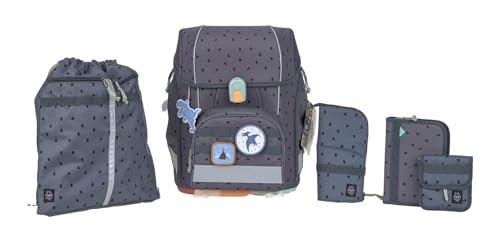 LÄSSIG School Set Boxy Unique Special Edition Speckles Anthracite