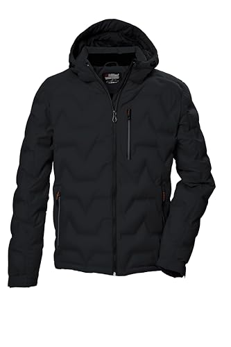 killtec Herren Steppjacke mit Kapuze/Jacke ist wasserabweisend KOW 60 MN QLTD JCKT, schwarz, M, 41834-000