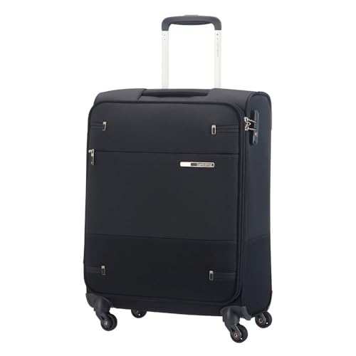 Samsonite Base Boost - Handgepäck Koffer 55 x 40 x 20 cm, Weichgepäck Kabinentrolley für die meisten Airlines geeignet, inkl. Ryanair & EasyJet, TSA-Schloss, Leicht, 39 L, Schwarz (Black)