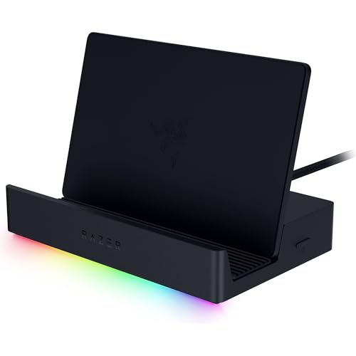 Razer Handheld Dock Chroma - 6-Port HDMI Charging Hub für Mobile Gaming- oder Tablet-Geräte (3X USB A, 1x HMDI, 1 USB-C 100W Passthrough Charging, 1x GbE) Schwarz