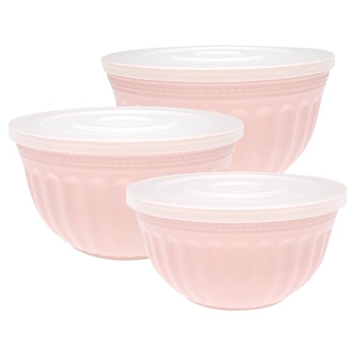 GreenGate Bowl with lid Alice Pale pink Set of 3