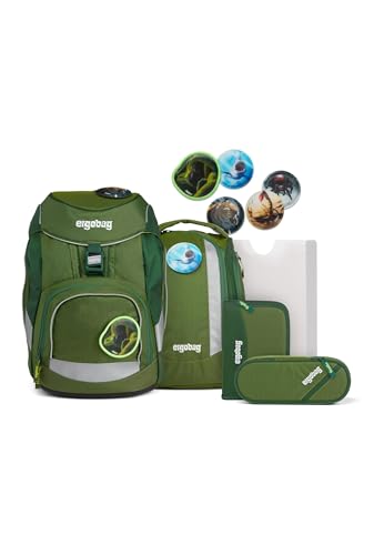 ergobag Pack Set ergonomischer Schulranzen, Vorgänger-Kollektion, flexibel 6-teilig 1. Klasse Grundschule