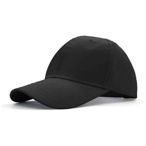 AHLPO Baseball Cap Herren Damen - Einstellbare Basecap, Unisex Schildmütze für Freizeit Outdoor Sport Tennis Golf Reisen, Baseballkappe Sonnenschutz Cap Herren Damen (Schwarz)