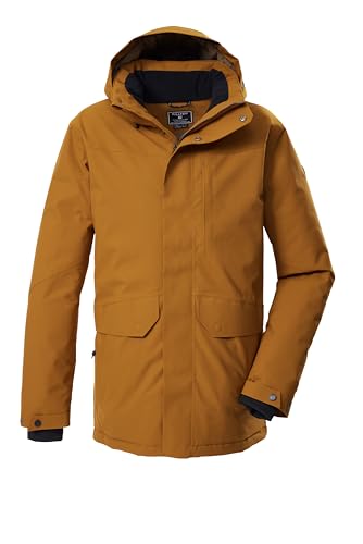 killtec Herren Outdoorparka/Funktionsparka mit abzippbarer Kapuze KOW 85 MN PRK, cognac, L, 43331-000