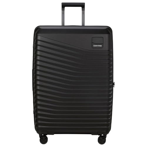 Samsonite Intuo - Spinner L, Erweiterbarer Koffer, 75 cm, 105/115 L, Schwarz (Black)