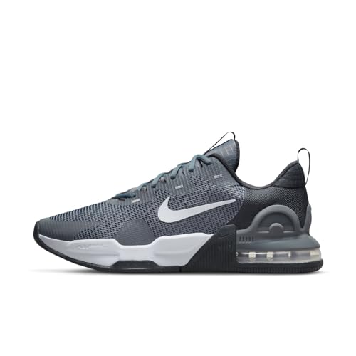 Nike Herren M AIR MAX Alpha Trainer 5 Sneaker, Smoke Grey/White-DK Smoke Grey-Dark Grey, 45.5 EU