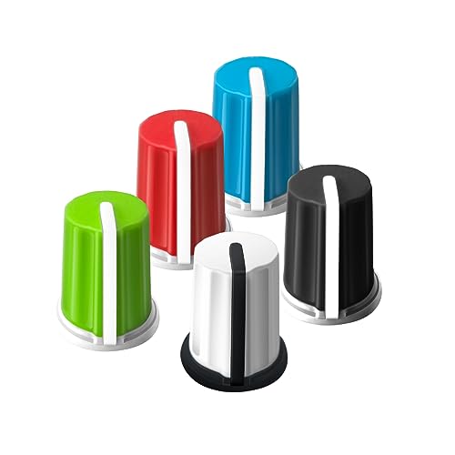 XBERSTAR 5 x Ersatzknopf-EQ-Fader-Kappen für Pioneer Numark Rane AKAI DJ-Controller-Mixer (5 Farben)