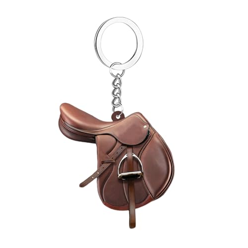 Sattelanhänger - Autoanhänger Rückspiegeldekor | Pferdesattel Anhänger Autodekoration | Western-REIT Sattel Anhänger | | Wohnungseinrichtung Sattelzubehör Hängende Zubehörteile Autospiegeldekoration