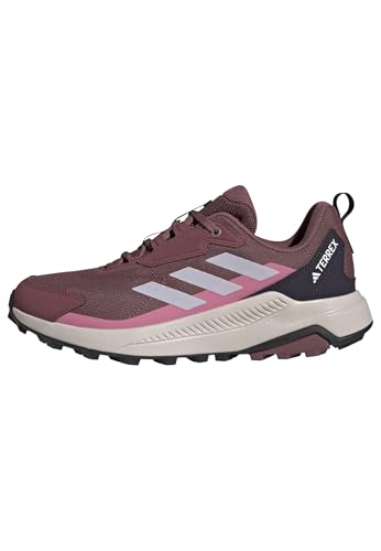 adidas Damen Terrex Anylander Hiking Shoes Wanderschuhe, Burgundy/Silver Dawn/Pink Fusion, 40 2/3 EU