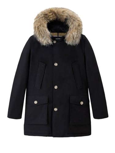 WOOLRICH Arctic Detachable Fur Parka Jacke für Herren, CFWOOU0482MRUT0001, Schwarz, Siehe Foto, XL
