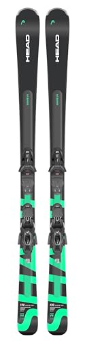 Head Shape V4 Alpine Ski w/PR 11 Gripwalk Bindungen (Anthrazit/Grün, 156cm)