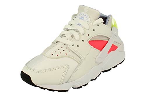 Nike Damen Air Huarache Running Trainers DH4439 Sneakers Schuhe (UK 4.5 US 7 EU 38, White Volt Bright Crimson 106)