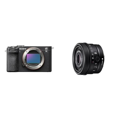 Sony Alpha 7C II | Spiegellose Vollformatkamera mit SEL40F25G (kompakt, 33 MP, Echtzeit-Autofokus, 10 BPS, 4K Video, neigbarer LCD-Touchscreen) Schwarz