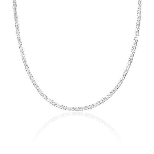 925 Silberkette: Königskette Silber 2mm breit - Länge frei wählbar KK0020