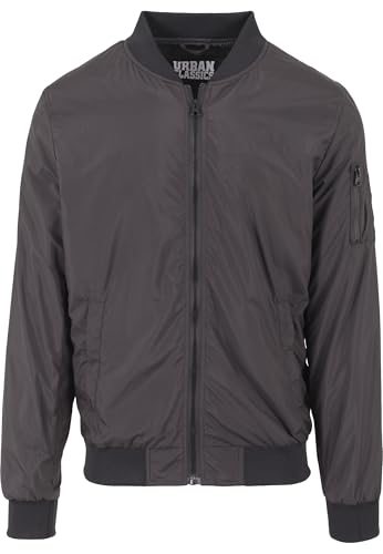 Urban Classics Herren Bomber Jacke, Schwarz, L