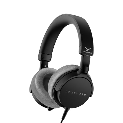 beyerdynamic DT 270 PRO kompakter, ohrumschließender Studiokopfhörer für Recording, Monitoring & Content Creation