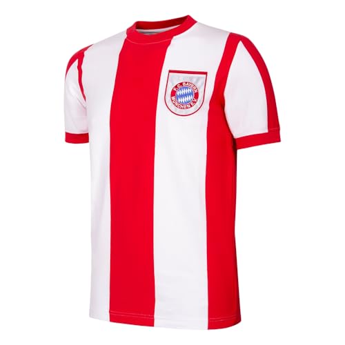 COPA Football - Retro Fußballtrikot Herren - FC Bayern München 1971/72 - Rot - 100% Baumwolle - Größe XXL