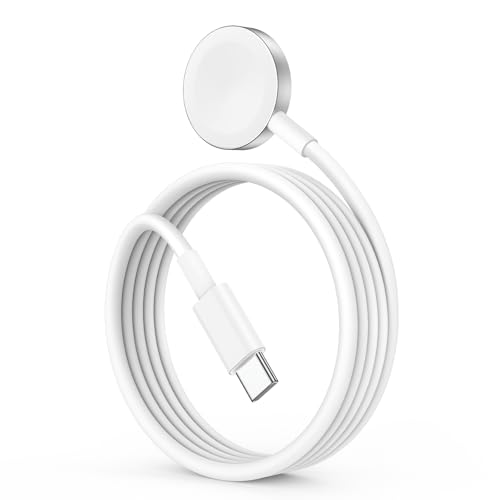 Apple Watch Ladekabel 2m Original USB C iWatch Magnetisches Schnellladegerät für Apple Watch Series 10/9/8/7/6/5/4/3/2/1/Ultra/Ultra2/SE