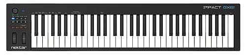 Nektar GX61 Impact USB MIDI Keyboard Controller with Nektar DAW Integration, Black